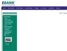 Tablet Screenshot of onlinebanking.earlhambank.com
